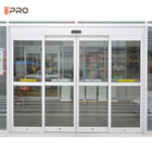 Auto Door Commercial 6063 Aluminium Sliding Glass Doors Electric Dengan Umur Panjang