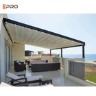 Gazebo Aluminium Retractable Pergola Awning Automatic Folding Roof Sun Shading Untuk Outdoor Patio