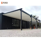 Aluminium Outdoor Frame Pvc Awning Sunshade Waterproof Retractable Roof Awning Pergola