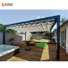 Aluminium Outdoor Frame Pvc Awning Sunshade Waterproof Retractable Roof Awning Pergola