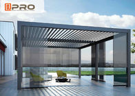 Harga Sistem Pergola Bermotor Tahan Air Aluminium Louver Roof