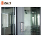 Isolasi Panas Pintu Lipat Aluminium Warna Disesuaikan 2.0MM Kusen Pintu Bi lipat pintu eksterior aluminium lipat doo