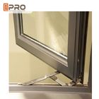 Jendela Aluminium Flush Casement Warna Opsional Dengan Keamanan Wire Mesh jendela selempang tingkap ganda jendela aluminium