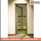 Pintu Kaca Tempered Rentang Umur Panjang, Pintu Aluminium Modern Ayunan Ganda engsel pintu kamar mandi jenis engsel eksterior