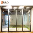 Pintu Kaca Geser Aluminium Dilapisi Bubuk Untuk Konstruksi Bangunan pintu interior kusen pintu geser