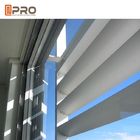 Pembukaan Horizontal Aluminium Louver Window Standar Australia Dilapisi Bubuk Warna Disesuaikan