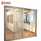 Pintu Kaca Geser Aluminium Dalam Ruangan Dengan Aksesoris Karet Sealant EPDM menggunakan pintu kaca geser eksterior dijual