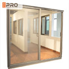 Pintu Kaca Geser Aluminium Dalam Ruangan Dengan Aksesoris Karet Sealant EPDM menggunakan pintu kaca geser eksterior dijual