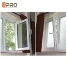 Double Glass Thermal Break Tilt Dan Turn Aluminium Windows / Kamar Mandi Miring Buka Jendela