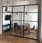 Pemisahan Ruang Kantor Partisi Kaca Modern Dengan Pintu Geser