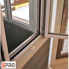 Tahan Debu Aluminium Top Hung Window Untuk Proyek Rumah Ukuran Disesuaikan jendela aluminium digantung atas jendela digantung atas, a