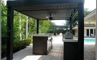 Kisi-kisi Aluminium Disesuaikan Modern Garden Outdoor Pergola