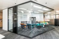 Dinding Partisi Kaca Interior Aluminium Modern untuk kantor
