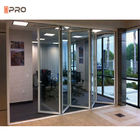 Aluminium Luxury Steel Glass Folding Door Accordion Glass Patio Doors