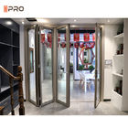 Interior Rumah Aluminium Bi Lipat Pintu Garasi ISO9001 Disetujui