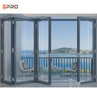 Interior Rumah Aluminium Bi Lipat Pintu Garasi ISO9001 Disetujui