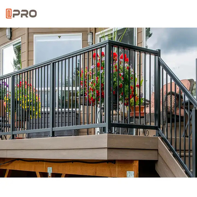 Mudah dirakit Keamanan Aluminium Balustrade Batas Tembok Pagar Privasi Pagar Handrail