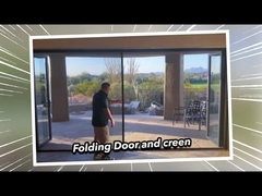 2mm Aluminium Double Glazed Premium Weatherproof Sliding Glass Pintu 2,1m Tinggi