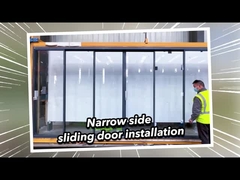 2mm Aluminium Double Glazed Premium Weatherproof Sliding Glass Pintu 2,1m Tinggi