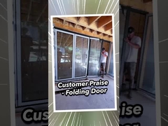 2mm Aluminium Double Glazed Premium Weatherproof Sliding Glass Pintu 2,1m Tinggi
