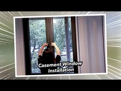 2mm Aluminium Double Glazed Premium Weatherproof Sliding Glass Pintu 2,1m Tinggi