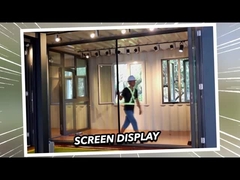 2mm Aluminium Double Glazed Premium Weatherproof Sliding Glass Pintu 2,1m Tinggi