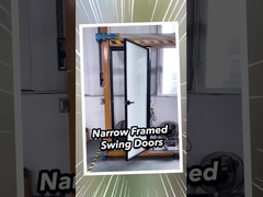 2mm Aluminium Double Glazed Premium Weatherproof Sliding Glass Pintu 2,1m Tinggi