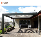 Waterproof Outdoor Modern Aluminium Pergola retractable Sun Louver Atap Terisolasi Taman Pergola