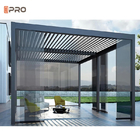 Waterproof Outdoor Modern Aluminium Pergola retractable Sun Louver Atap Terisolasi Taman Pergola