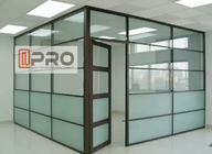 Custom Glass Cubicles Tembok Modern Kantor Partisi 2.0mm Glass Wall System
