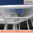 Sertifikasi ISO Pergola Aluminium Modern Tahan Sinar Matahari Warna Disesuaikan