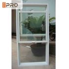 Isolasi Panas Aluminium Sash Windows Warna Putih Dengan Kaca Tempered Ganda