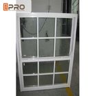 Horisontal Aluminium Sash Windows PVDF Surface Treatment Color Opsional