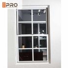 Vertikal Aluminium Double Hung Window Untuk Rumah / Jendela Kaca Top Hung