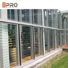 Panel Kaca Terbuka Vertikal Aluminium Louver Window Arsitektur Eksterior Sun Shade