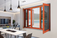 Pola Pembukaan Vertikal Jendela Aluminium Casement Dengan Sistem Keamanan CASEMENT ALUMINIUM WINDOWS pintu tingkap