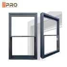American Single Double Hung Thermal Break Aluminium Window / Vertikal Sliding Sash Window