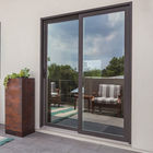 Thermal Break Aluminium Sliding Glass Doors Warna Opsional Dengan Sistem Keamanan pintu interior geser kusen pintu geser