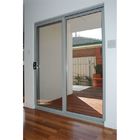 Pintu Geser Aluminium Hitam Ukuran Besar Untuk Ruang Makan Dengan Desain Istirahat Termal Pintu geser dan tumpukan Interior geser