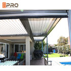 Louver Bermotor Aluminium Modern Pergola Pola Pembukaan Horizontal Aluminium Venetian Blind Roof