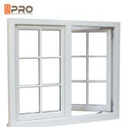 Residential Push Out Casement Windows / Aluminium Pivoting Window Dengan Desain Grid jendela aluminium putih