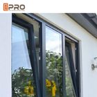 Wood Grain Casement Glass Tilt N Turn Windows Double Glazed Aluminium Profile