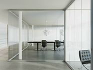 Bingkai Aluminium Kaca Tempered Partisi Kantor Modern / Partisi Pembagi Ruang Kantor