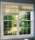ISO Single Double Hung Window Keamanan Tinggi Aluminium Double Glazed Sash Windows Dalam Kontrol Ventilasi