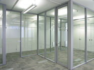Clear Tempered Modern Office Glass Partition System Mudah Dibersihkan