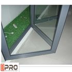 Warna Hitam Pintu Masuk Aluminium Lipat Pintu Kaca Isolasi Panas Pintu Kaca Lipat Pintu Lipat Prancis Geser dan Lipat
