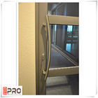 Pintu Keamanan Berengsel Multi Warna, Pintu Depan Kaca Aluminium Isolasi Suara