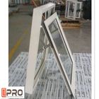 Ukuran Standar Aluminium Pintu Kaca Tunggal Dan Jendela Ayun Gaya Terbuka Jendela aluminium yang digantung di atas jendela yang digantung di atas