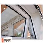 Hurricane Impact Aluminium Awning Windows Sertifikasi ISO Dengan Chain Winder top awning window bottom fixed windows