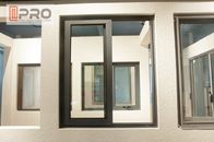 Jendela Geser Aluminium Warna Hitam Dengan Layar Jendela Perlindungan Serangga Harga jendela geser aluminium yang disesuaikan